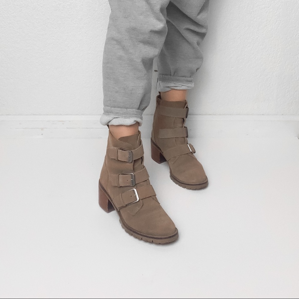 Leather booties